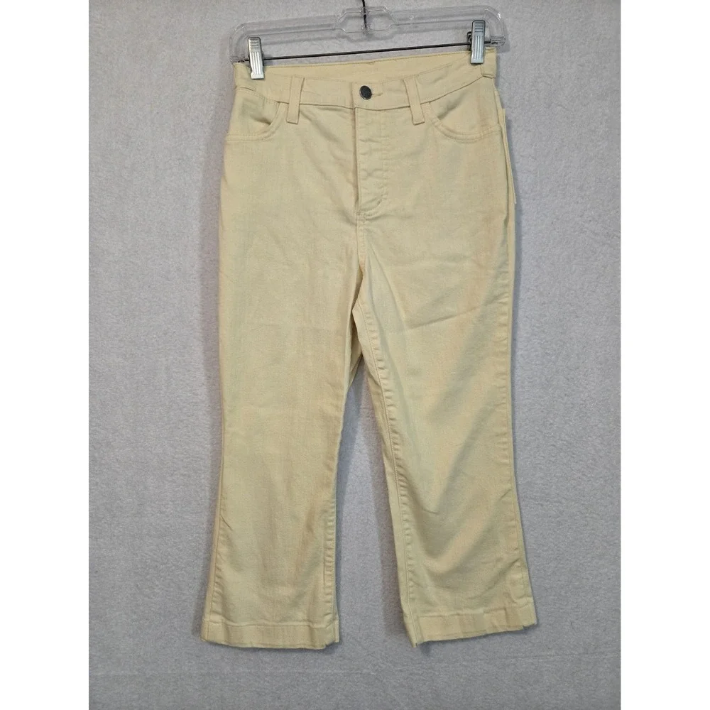 Nydj Not Your‎ Daughters Jeans Pants Womens 26 Waist Yellow Cropped